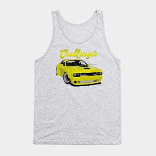 Challenger Drift Yellow Front Tank Top